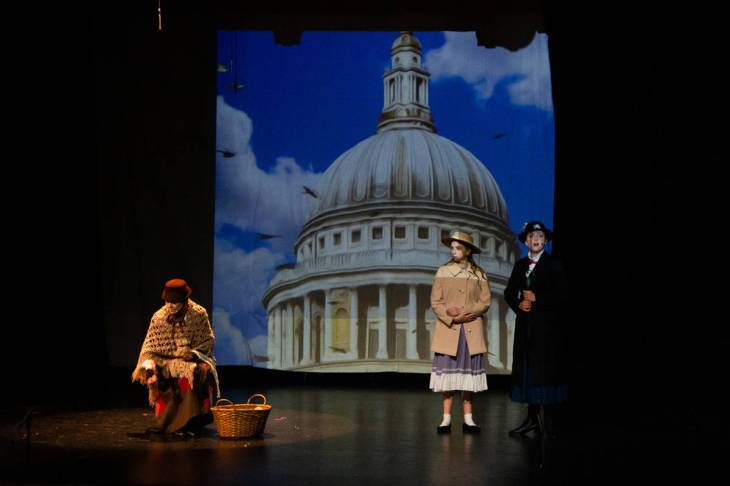 Oak Bay High School students during a dress rehearsal for their 2019 performance of Mary Poppins. (Jesse Laufer / News Staff)